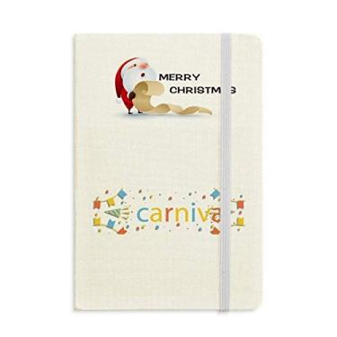 Imagem de Caderno com balão de fogos de artifício Feliz Carnaval de Veneza, Diário Clássico A5