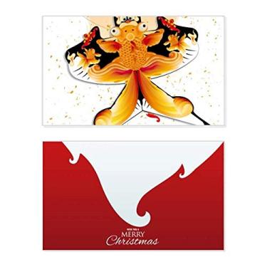 Imagem de Estampa de pipa de cultura tradicional chinesa, feriado, comemorações, cartão de felicitações, mensagem de Natal