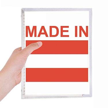 Imagem de Caderno de folhas soltas feito na Áustria Country Love Diário de papelaria recarregável