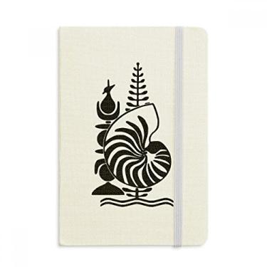 Imagem de Caderno com emblema Nacional da Nova Caledônia em tecido com capa dura e diário clássico