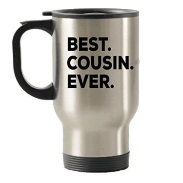 Imagem de Caneca de viagem Best Cousin – Copos isolados para viagens para primos – Favorite I Love My Cousin – 1 – Melhores presentes para primos – Para mulheres, homens, crianças, bebês, novos adultos – My Cousin – Combinando com o Big Little Best Friend