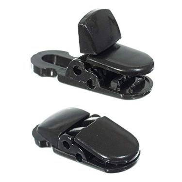 Imagem de Prendedores de crachá Paracord Planet – 33 x 13 mm com clipe preto – Cordão (pacote com 100)