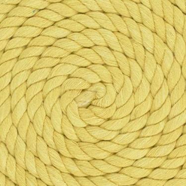Imagem de Corda de algodão trançado natural West Coast Paracord – Corda artesanal – Corda tripla super macia e forte para esportes, decoração, artesanato, macramê, uso interno (1,27 cm x 320 m, amarelo)