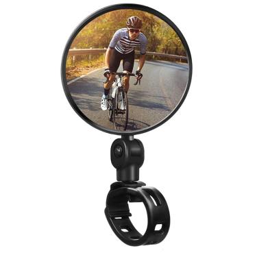 Imagem de Espelho Retrovisor Bicicleta Bike Convexo 360º Giratório P/ Guidão Ampla Visão e Maior Segurança no Pedal