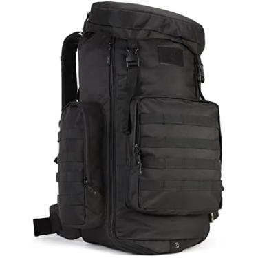 Imagem de Mochila De Caminhada 70L Grande 85L Mochila Tática MOLLE Mochila De Trekking Militar,Preto,Collector88