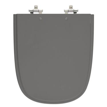 Imagem de Assento Sanitário Ibiza Amber (Cinza Escuro) Tampa para Vaso Incepa de Madeira Laqueada