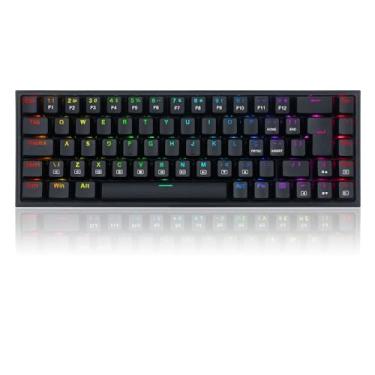 Imagem de Teclado Mecânico Gamer Redragon Castor RGB K631-RGB ABNT2 Switch Redragon Marrom USB Removível, Preto - K631-RGB (PT-BROWN)