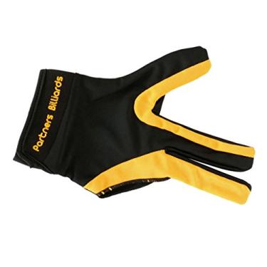 Imagem de Baosity Luva de bilhar de sinuca, respirável, elástica, com 3 dedos, para a mão direita