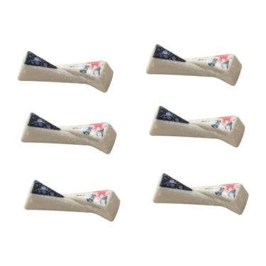 Imagem de UKCOCO 6 Peças Suporte De Pauzinhos Suporte De Pauzinhos Descanso Colher Garfo Descanso Descanso De Pauzinho Japonês Descanso De Pauzinho De Cerâmica Suporte De Pauzinho De Cerâmica