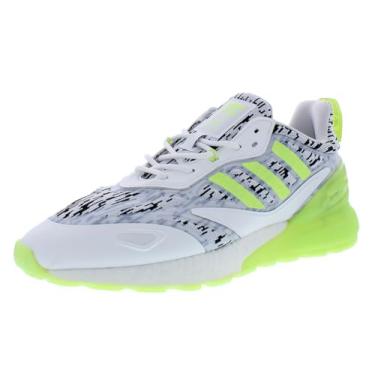 Imagem de adidas Tênis masculino Zx 22 Boost, Branco nuvem/Limão Pulso/Branco Limão Pulso, 42