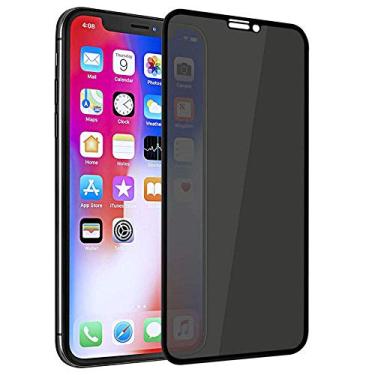 Imagem de 3 peças para iPhone X 8 6 6s 7 Plus anti-espião privacidade protetor de tela de vidro temperado película protetora para iphone 12 mini