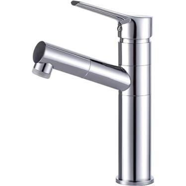 Imagem de Torneiras de lavatório quente e fria, Torneira misturadora de lavatório Pull Out Spray, Torneiras de lavatório, Torneiras giratórias, Pulverizador pull down, Torneiras misturadoras de lavató