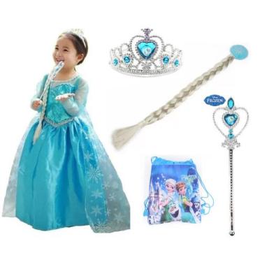 Imagem de Vestido Fantasia Frozen Princesas Com Acessorios - Disney