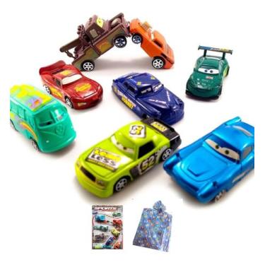 Imagem de Kit 8 Carrinhos de brinquedos Carros o Filme Mcqueen e sua Turma