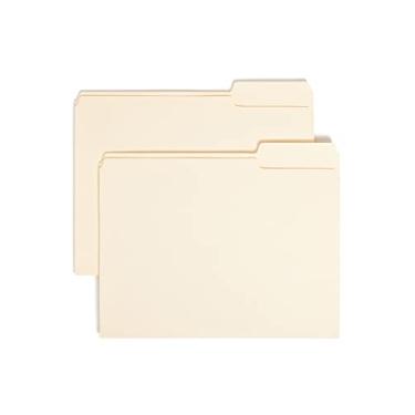 Imagem de Smead Pasta de arquivos, 1/3 de corte na posição direita, tamanho carta, manila, 100 por caixa (10333)