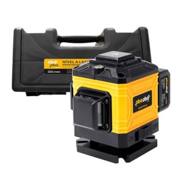 Imagem de Nível Laser 3D 12 Linhas Oba Oba Mix Laser Verde Recarregável 2 Baterias 2400mAh