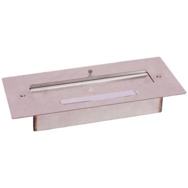 Imagem de Queimador Inox Aço Para Lareira Portátil 304 - 16,50l X 39l X 6a Cm Cinza