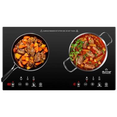 Imagem de Cooktop Elétrico de Indução com 2 Queimadores e Controle de Temperatura Ajustável, 110V 1800W, Duxtop BTK35, Preto