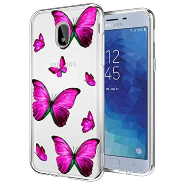 Imagem de Yerebel Capa para Galaxy J7 Refine/J7 2018/J7 Star/J7V 2ª geração/J7 Aero/J7 Top Cute Case, capa de telefone de borracha macia TPU transparente flexível amortecedor TPU capa de telefone para Samsung