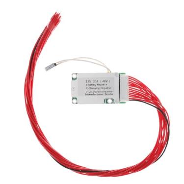 Imagem de Bisida Placa de proteção PCB 13S BMS 48V 20A Li-ion com NTC, dez proteções funcionais, portas divididas, para bateria de íon de lítio (13S 48V 20A)