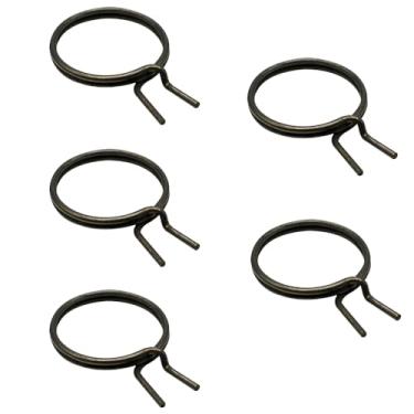 Imagem de Maçaneta de porta de substituição de aço carbono 5 peças com mola mola de retorno de torção 19 mm ID fio de mola plana e redonda, substituição de reparo interno de maçaneta de porta (FMTB-MSE)