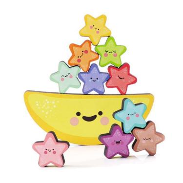 Imagem de Brinquedo de Madeira Equilibrando Estrelinhas - BaBeBi