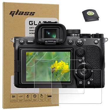 Imagem de Macolink Protetor de tela para Sony Alpha 7 IV / A7IV, película protetora de vidro temperado 9H para Sony Alpha A7M4 A74 (pacote com 3+1)