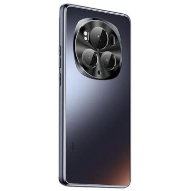 Imagem de POYUFRG Capa fina para Honor Magic 6 Pro/6, capa de telefone com lente completa, leve, proteção contra quedas, à prova de choque, capa rígida de policarbonato, preta, 6