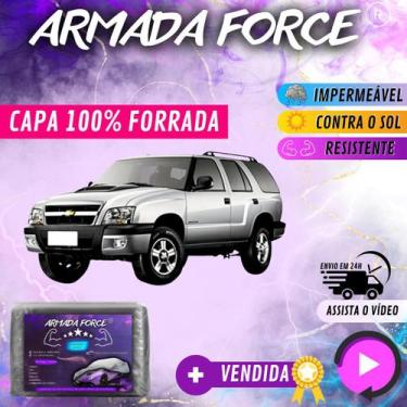Imagem de Capa Cobrir Carro BLAZER 100% Forrada Armada Force 100% Impermeável Fo