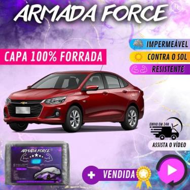 Imagem de Capa Cobrir Carro ONIX SEDAN 100% Forrada Armada Force 100% Impermeáve