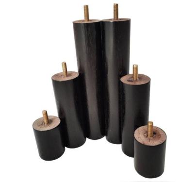 Imagem de Kit 6 Pés Anti Refluxo Para Cama Pés De Madeira Cama Box - Zanline