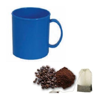 Imagem de Xícara Chá Café Quente 420ml Malta Grande Azul
