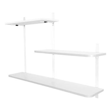 Imagem de Nicho Prateleira Parede Leeds Decoração - Loja da Isa, Branco/Branco
