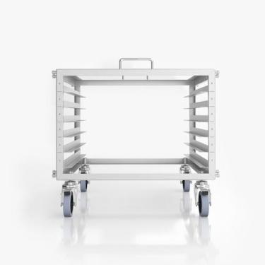Imagem de Rack de tamanho 6U com um patch panel descarregado de 24 portas que po