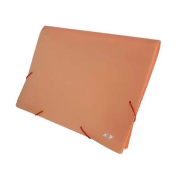 Imagem de Pasta Sanfonada Plástica A4 12 Divisórias Executiva - ACP,  Laranja Pa