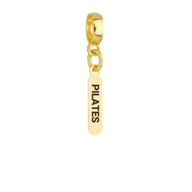 Imagem de Berloque Plaquinha Pilates Banhado a Ouro 18k - Work Semijoias