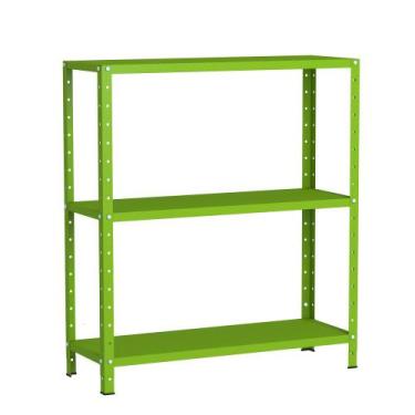 Imagem de Estante Aço 3 Prateleiras Livros Cozinha Quarto EAF007 Verde - Elite A