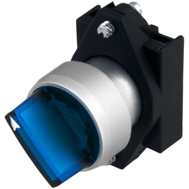 Imagem de Botão Comutador Metálico 3P Retenção Azul 3SB6031-2AL50 - Siemens