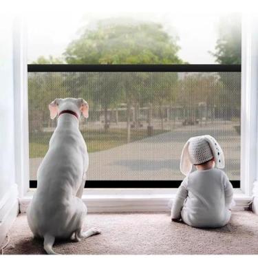 Imagem de Cerca de Proteção para Cachorros e Crianças, Tela Removivel 150 cm com
