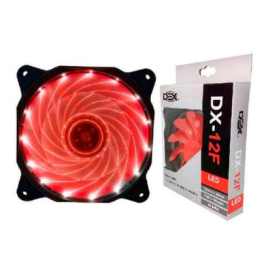 Imagem de Cooler Dex Dx-12F 120Mm Led Vermelho - 4421 - Empire
