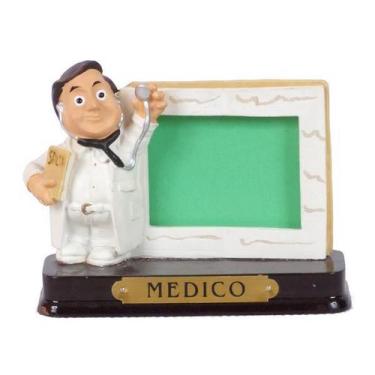 Imagem de Boneco Profissional Medico c/Porta Foto Decoração 8cm - Zona Livre