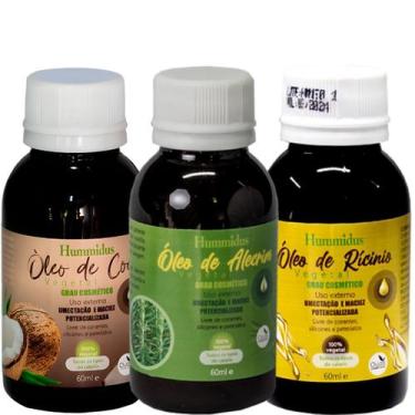 Imagem de Super Kit Oleo Capilar Ricino + Coco + Alecrim 60ml - Hummidus