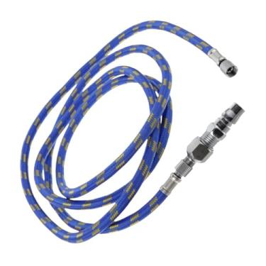 Imagem de Fancyes Mangueira de aerógrafo 180 cm Mangueira de ar trançada para aerógrafo com encaixe padrão de 1/8" para compressores, ferramentas, canetas de