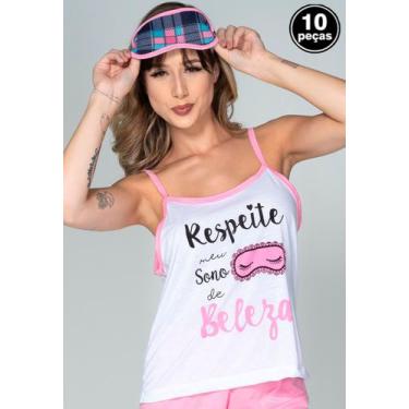 Imagem de Kit 10 Tapa Olhos Máscaras de Dormir Estampado Confortável - WLS Modas