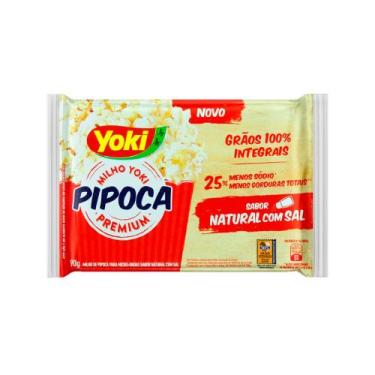 Imagem de Milho de Pipoca Integral Para Micro-ondas Sabor Natural com Sal Yoki 9