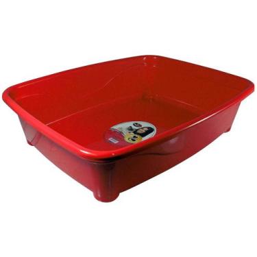 Imagem de Banheira Gato Furacao Pet Classic Vermelho - Furacão Pet