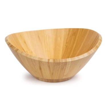 Imagem de Saladeira Bowl De Bambu 30 Cm Tigela Para Salada Mori - Ravi Presentes