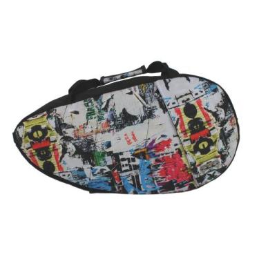 Imagem de Raqueteira Bolsa Beach Tennis Mochila Raquete - Dispropil, Branco