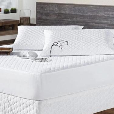 Imagem de Protetor de Colchão Impermeável Casal Branco - Angel Distribuidora