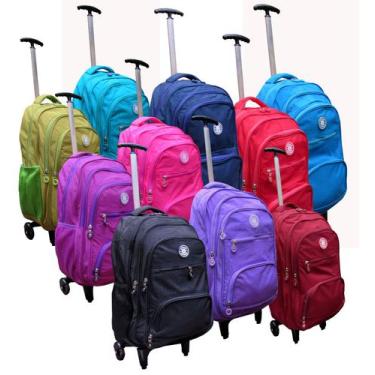 Imagem de Mochila de Rodinha Grande - Colorido - Fashion, azul